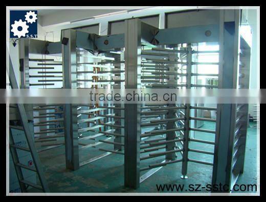 Fingerprint access 304stainless steel security half height turstile gate