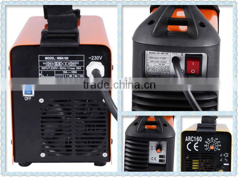 Portable arc welding machine/ inverter welder for arc welding with CE ZX7-160