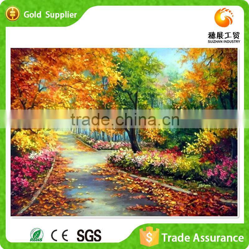 Factory supply latest design home decoration autumn photo 5d diy diamond painting by numbers with acrylic