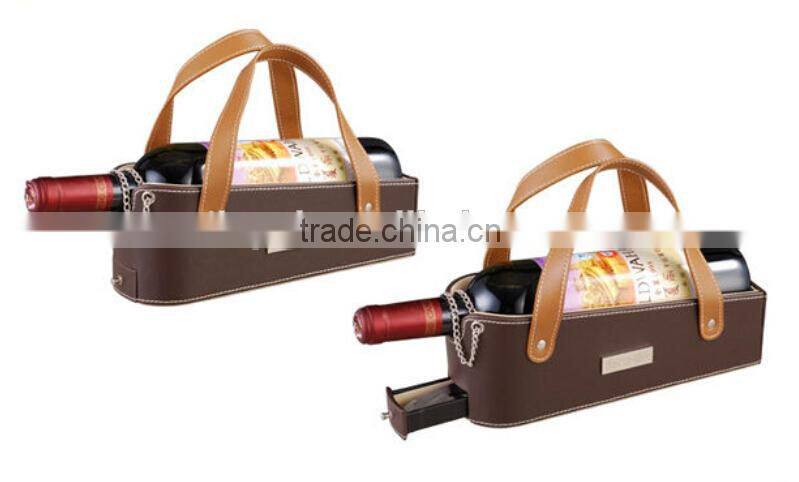 Christmas Gift Leather Wine Bottle Holder