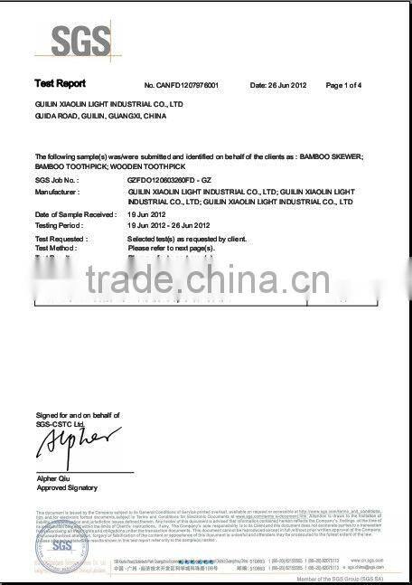 Nature 4.8mm carbonized Tianxue Chopsticks