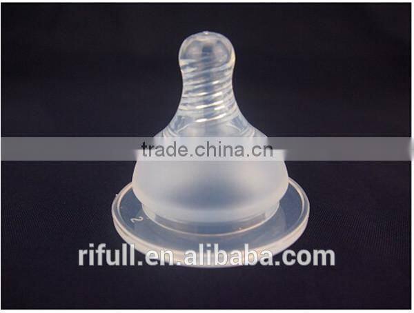 Very soft FDA silicone nipple for baby