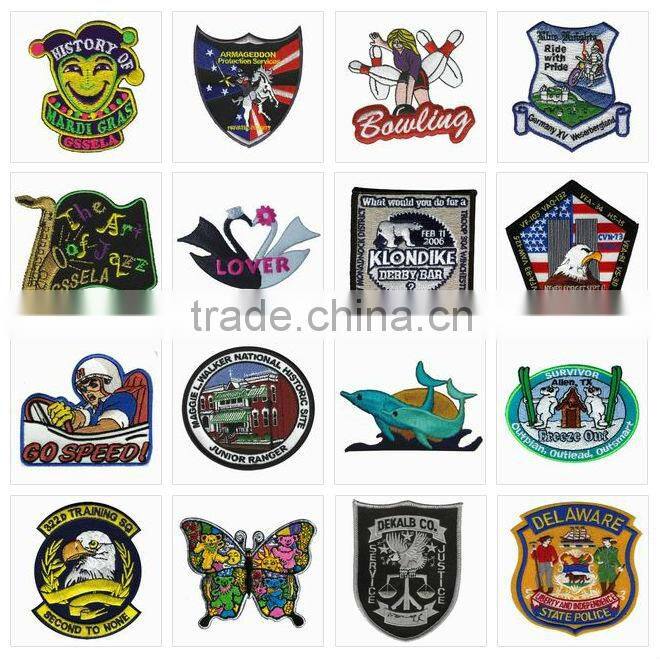 custom military uniform embroidery shoulder badge