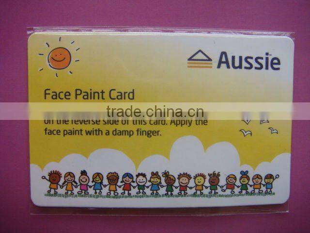 HOT Sporting colorful face paint card Sport supplies Europe Cup