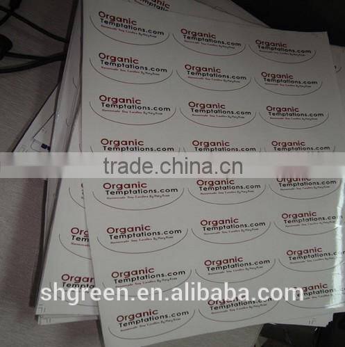 Eco-friendly vinyl sticker for food