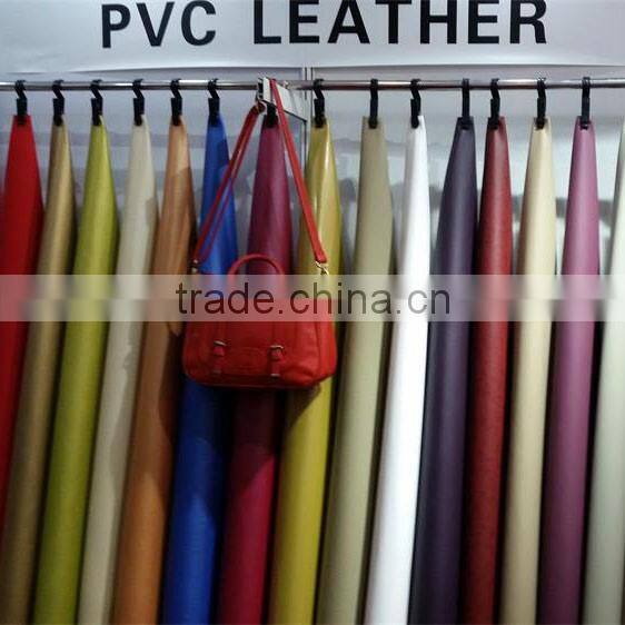 Embossed litchi synthetic PVC leather high quaker imitation leather for car seat faux leatherlity thic