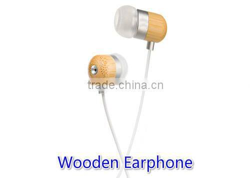 Super Bass Wooden Headphones In-ear Noise Isolation Earphones