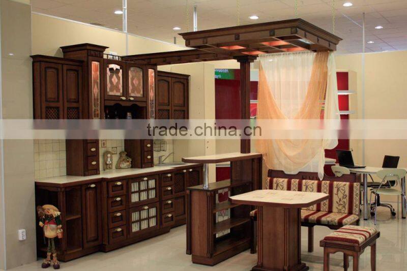 Ready to assembled oak, cherry and maple wood kitchen cabinet