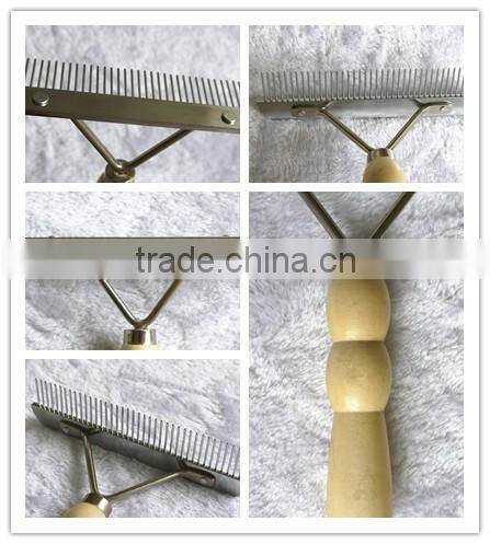 Hot pet products new big combs wooden rake comb