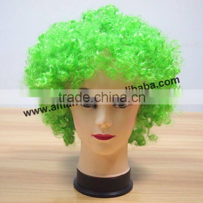 Tops Seller Christmas Party Wig,Sports Wig/Sport Headband Wig/Sports Fans Wigs,
