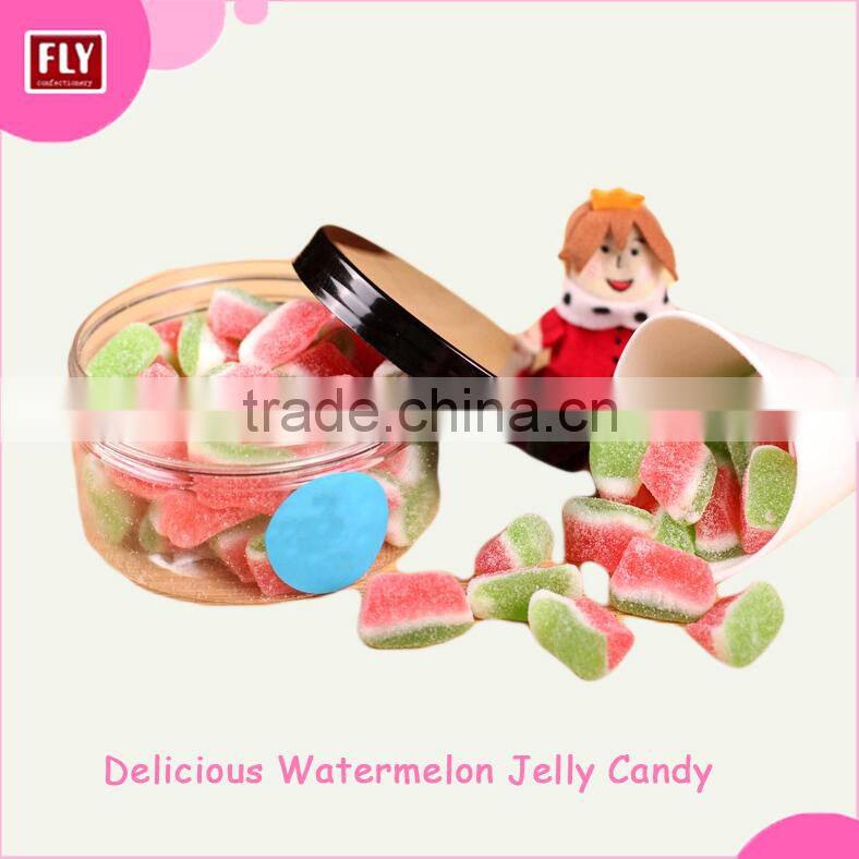 Mini Sugar Coated Watermelon Shape Soft Jelly Candy Buying In Bulk Wholesale