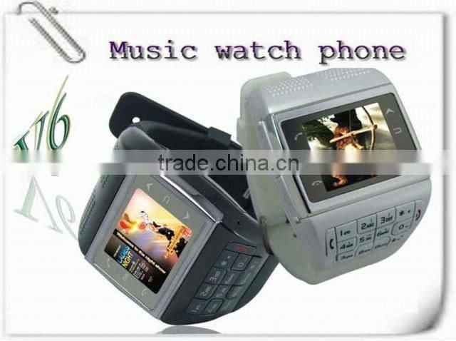 V6 watch mobile phone1.33 inch 260K color TFT touch screen1.3 Mega pixel camera