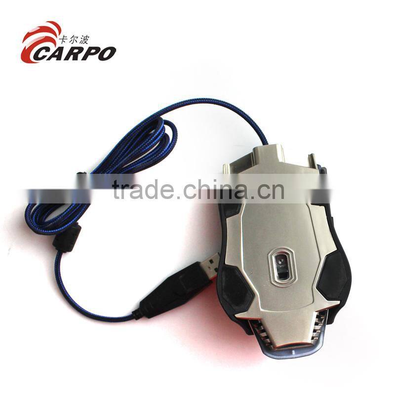 USB Wired Optical Computer Gaming Mouse 2400 DPI Luminous Game Mouse Mice With LED Light For Desktop Laptop