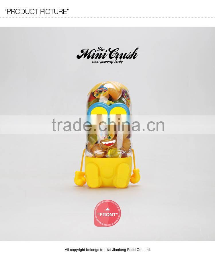 15g mini jelly cup, assorted fruit flavors candy in Minions Jar china supplier