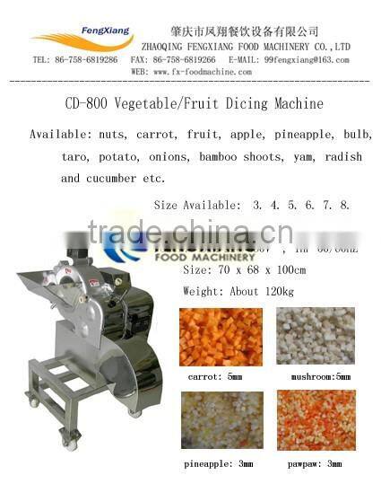Supermarket Vegetable and Fruit Cube Cutting Machine
