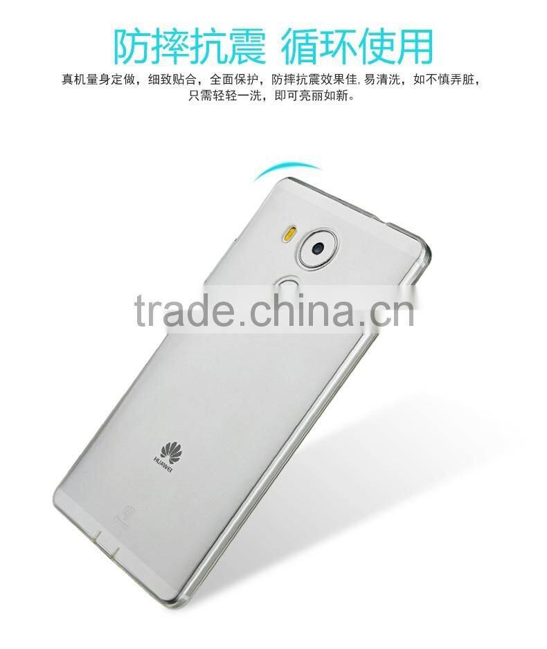 Original Baseus brand sample case ultra thin transparent soft TPU Back Cover Case For HUAWEI Mate 8
