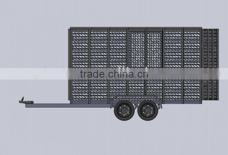 Powder coated galvanized Rubbish trailer