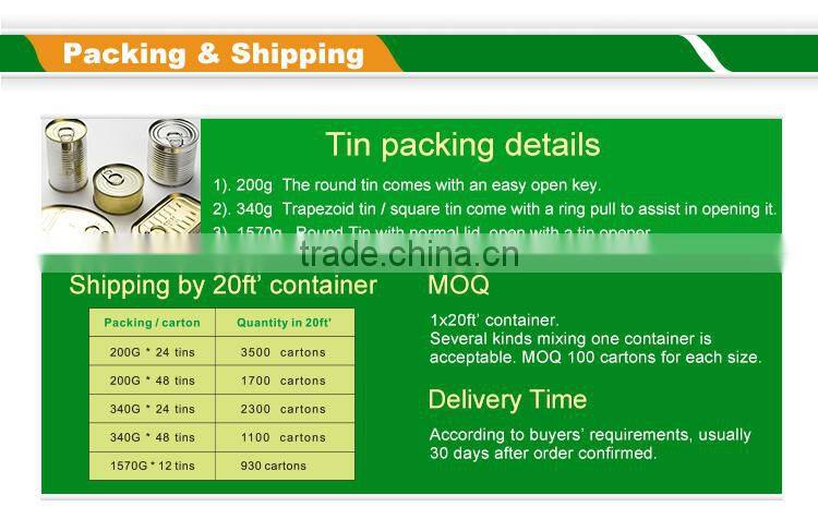 Trapezoid Tin Canned Corned Beef 340G