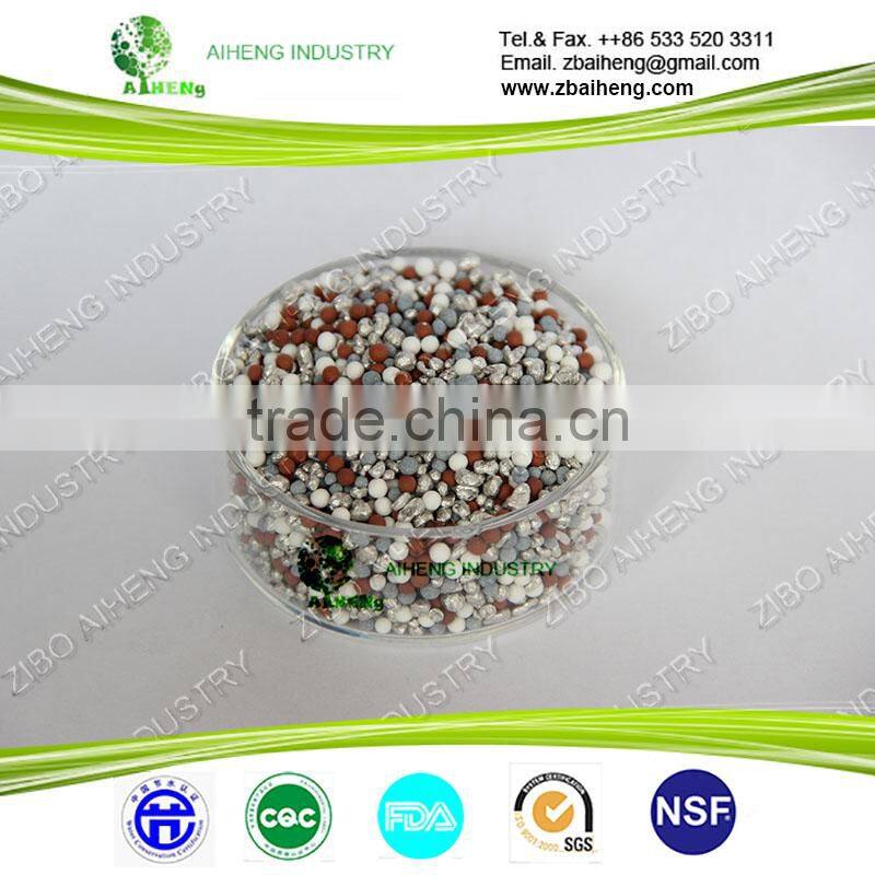 drinking water filter cartridge media hydrogen magnetic alkaline chlorine remove ceramic ball