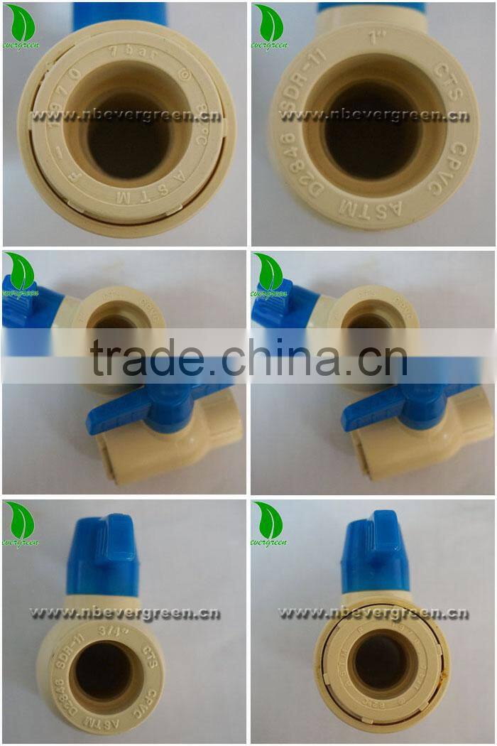 hot sale handle cpvc union ball valve /pvc double true union ball valve