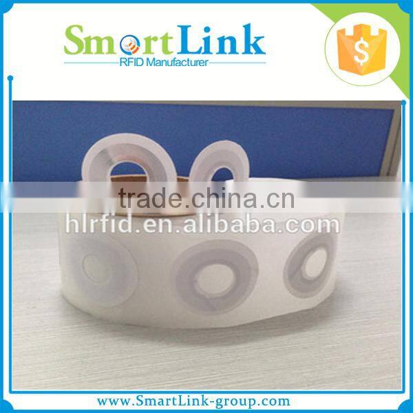 low price ISO15693 Customized RFID CD/DVD Adhesive Label for library,rfid nfc disc paper label sticker