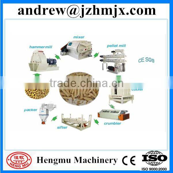 High quality poultry feed grinding machine animal food pellet making machine feather blood powder feed pellet machine