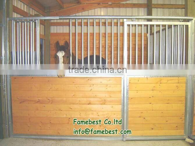 3.6x2.2m Galvanized Horse Stable with 20/25/32mm bamboo wood