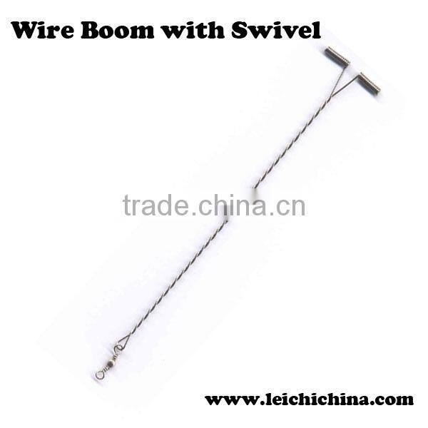 fishing wire boom with swivel