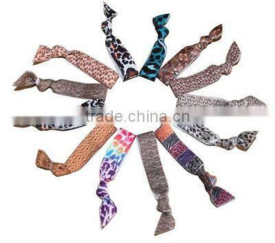 Glitter Elastic Hair Ties Knotted Hair Ties Ponytail Holders For Girls