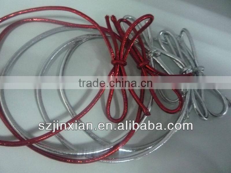 Showed on Space X of Silver/gold Elastic Cord manufacturer