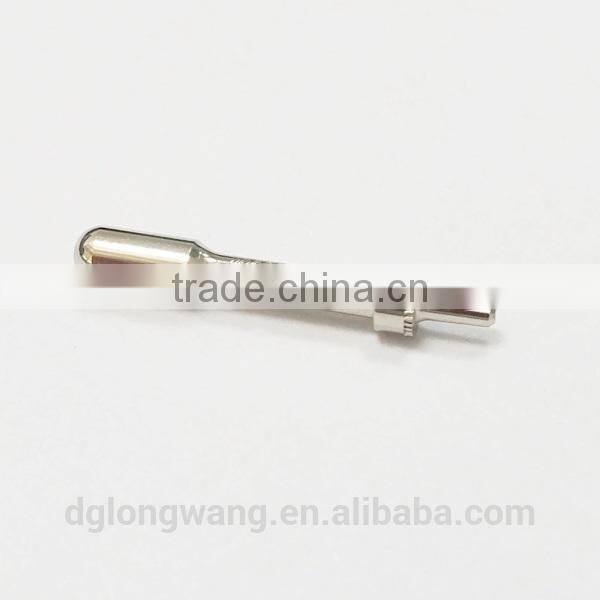 Factory price with custom CNC turning electroplate brass hollow pin insert