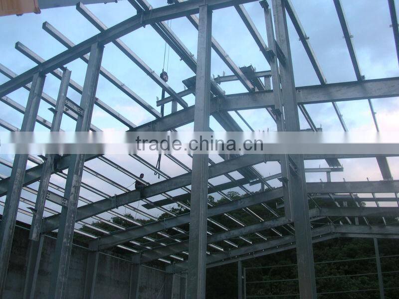 large span steel frame factory layout design
