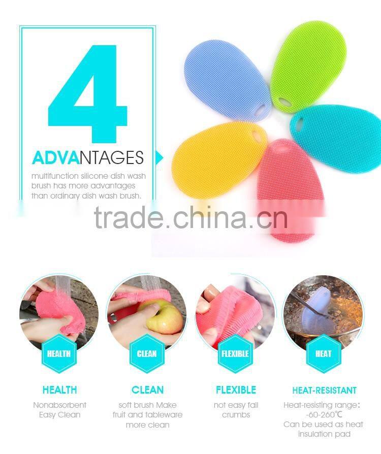 Safety Non-toxic Silicone Cleaning Brush