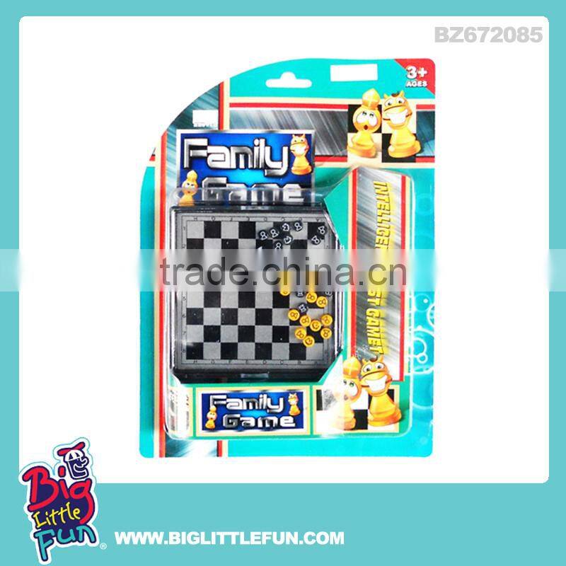 Alloy toys backgammon checkers chess game set