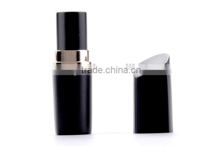 Made in China plastic lipstick case/matte black lipstick tube