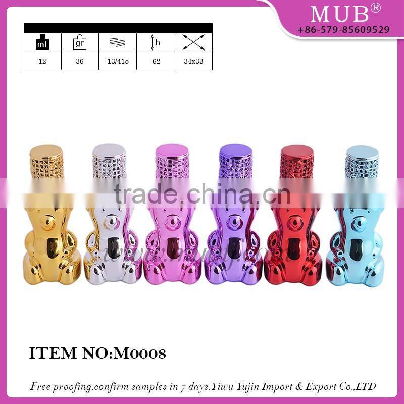 M0006 roll bottle glass bottle aluminum perfume bottle wholesale