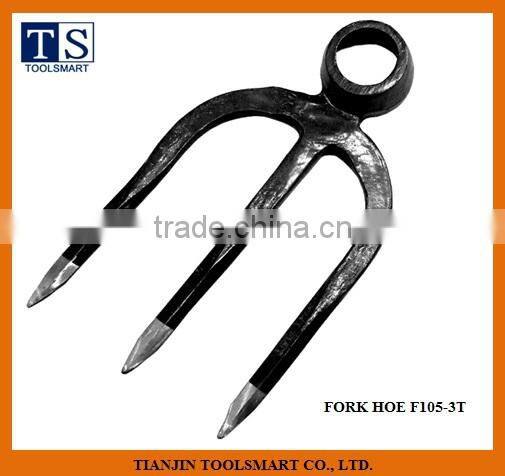 steel forged garden hoe fork