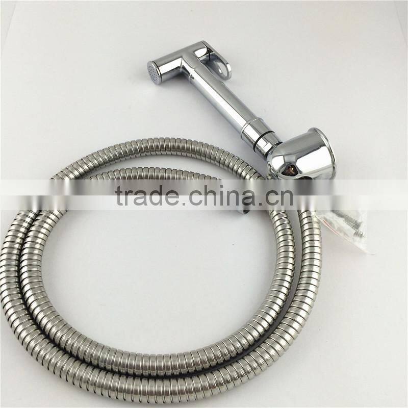 brass type toile bidet sprayer shattaf with stainless steel flexible hose