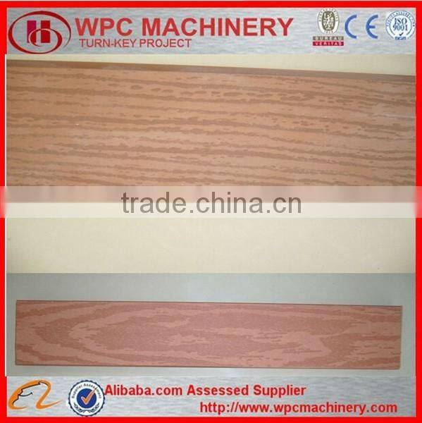 PE / PVC Sander WPC Embossing Machine For Water Construction , Balcony