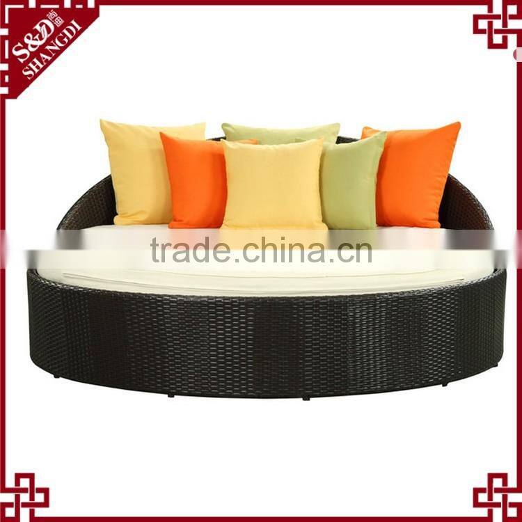 Outdoor patio furniture rattan handcraft modern leisure outdoor daybed