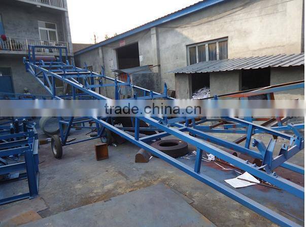 Material transfer belt conveyor system