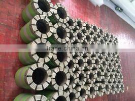 wireline impregnated and surface-set diamond crown diamond core bit