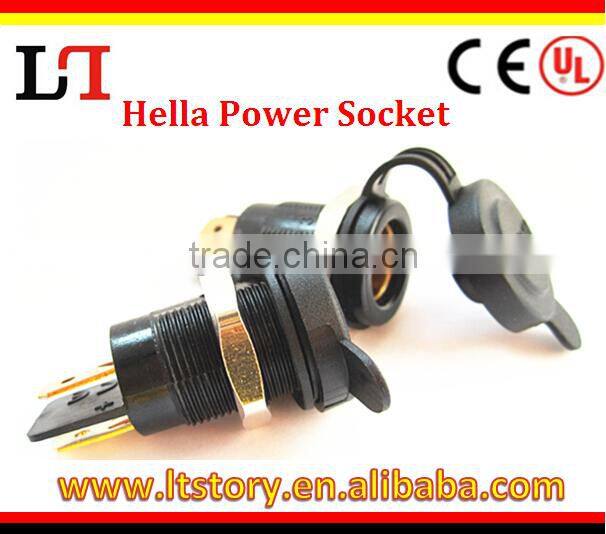12v-24v DC Hella Type 20A Panel Mount Accessory Socket