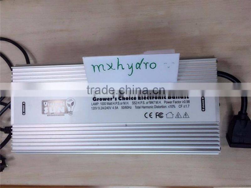 Hydroponic Indoor Growing Light High Output 1000W Dimmable Electronic Ballast