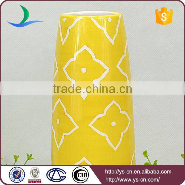 2014 orange round Ceramic Decorative Modern Vases