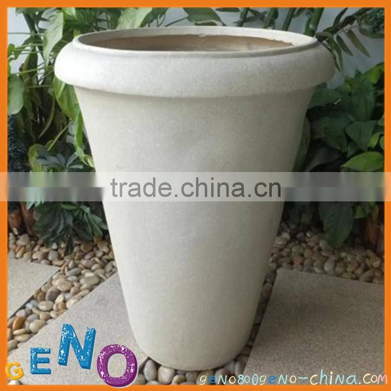 large size URNS handle clay fat flower pot