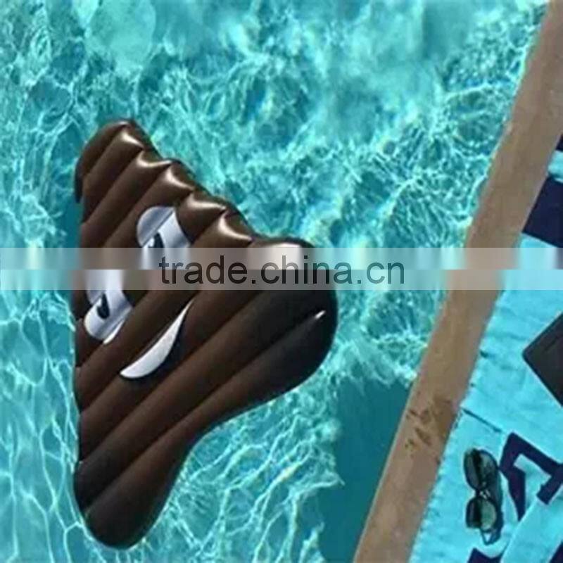 2016 New Custom Emoji Inflatable Beach Plastic Pool Float