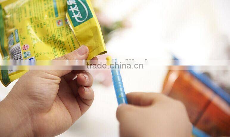 7cm length hot sale food grade plastic bag seal rod/food bag rod clips/plastic seal rod/sealing rod/sealing rod clip