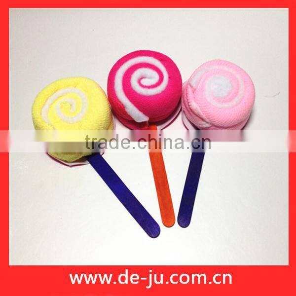 Colorful Microfiber Cloth Yellow Ice Cream Cherry Towel Cake