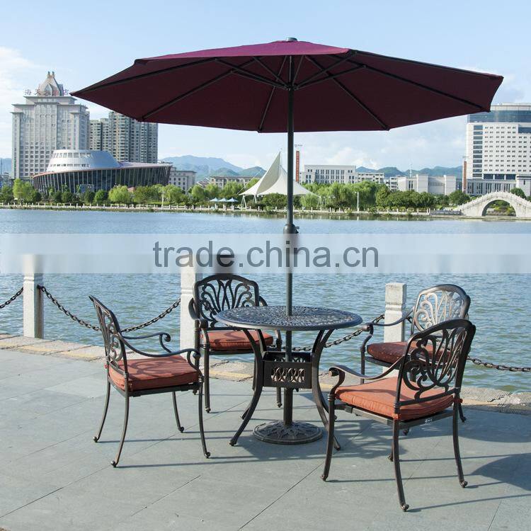 Sigma outdoor furniture cast aluminum garden dining set tables and chairs